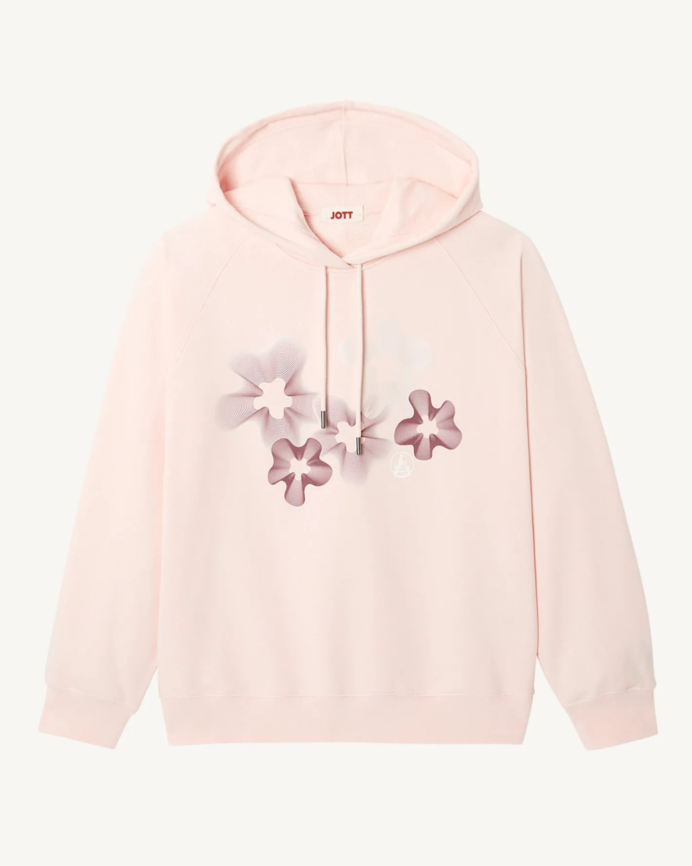Kleding-JOTT Sweat Fleuri Femme En Coton Biologique Rose Clair Medina 463 Soft Pink