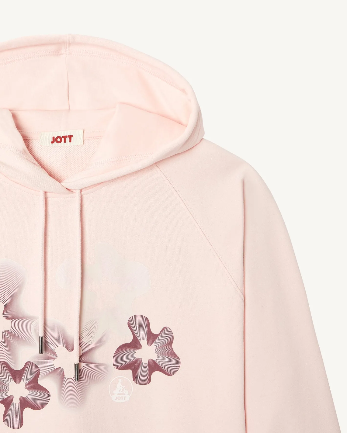 Kleding-JOTT Sweat Fleuri Femme En Coton Biologique Rose Clair Medina 463 Soft Pink