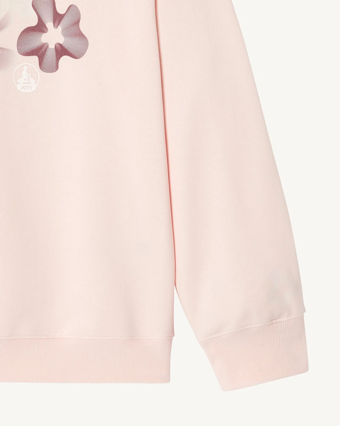 Kleding-JOTT Sweat Fleuri Femme En Coton Biologique Rose Clair Medina 463 Soft Pink