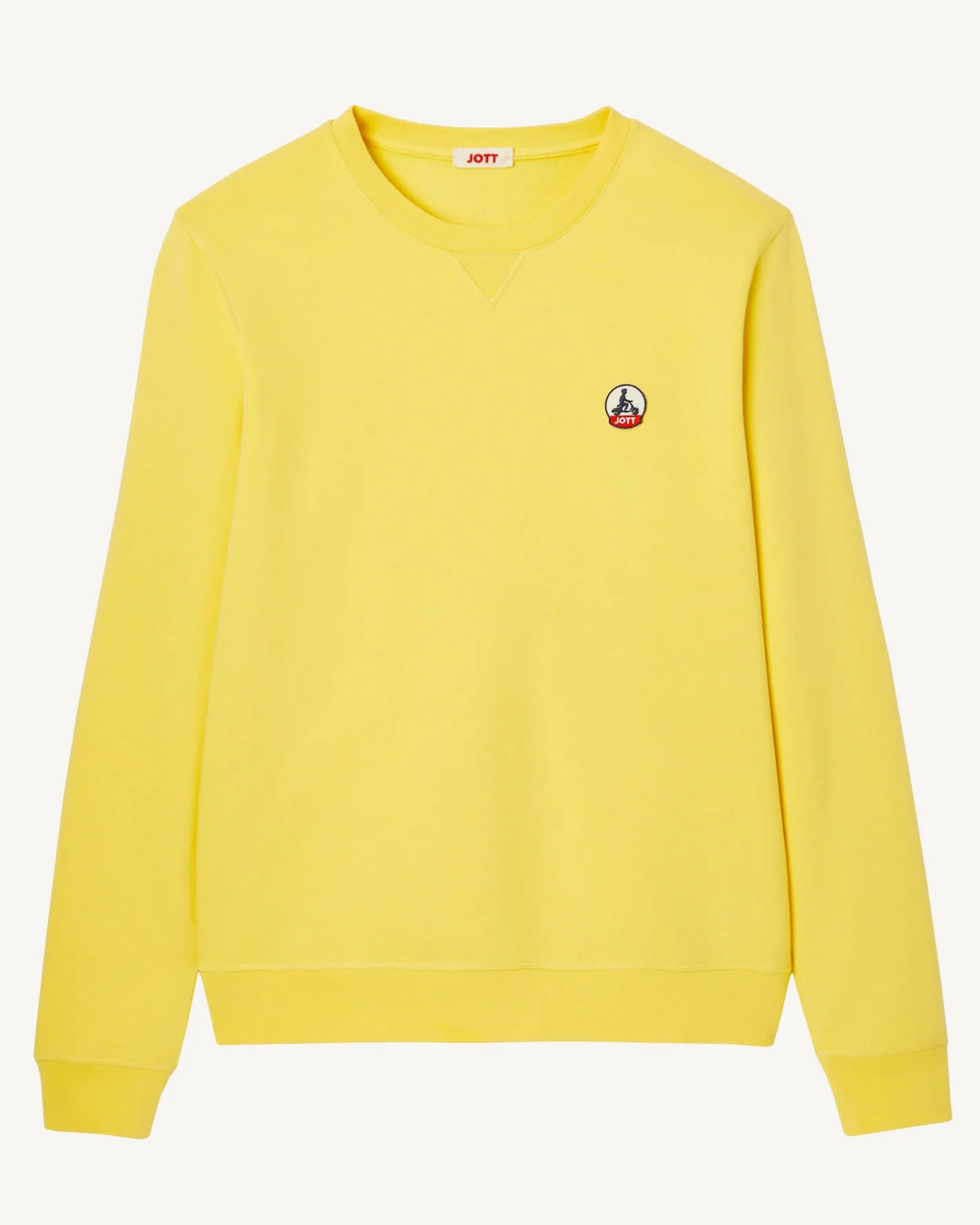 Kleding-JOTT Sweat Homme En Coton Biologique Jaune Clair Braga 627 Soft Yellow