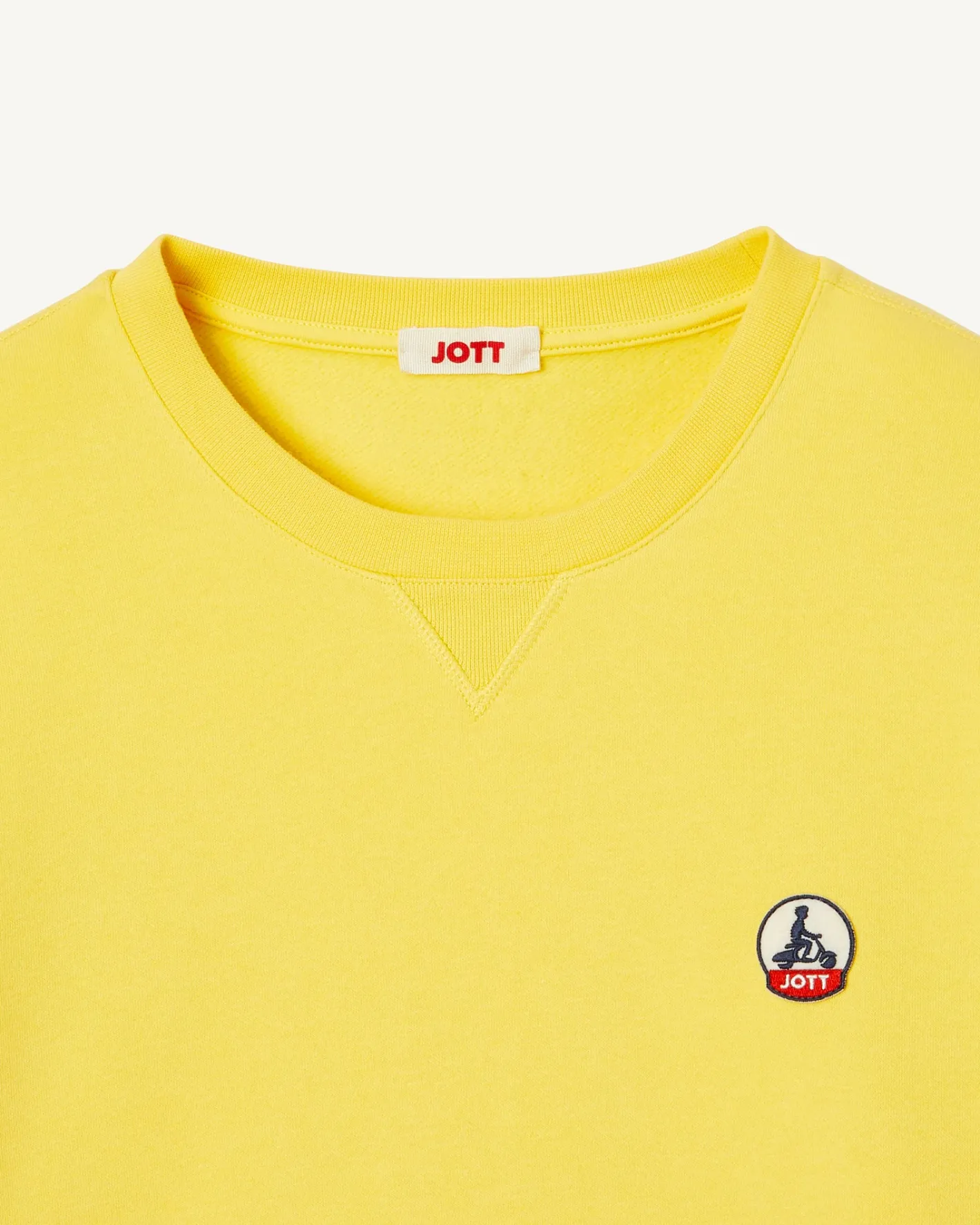 Kleding-JOTT Sweat Homme En Coton Biologique Jaune Clair Braga 627 Soft Yellow