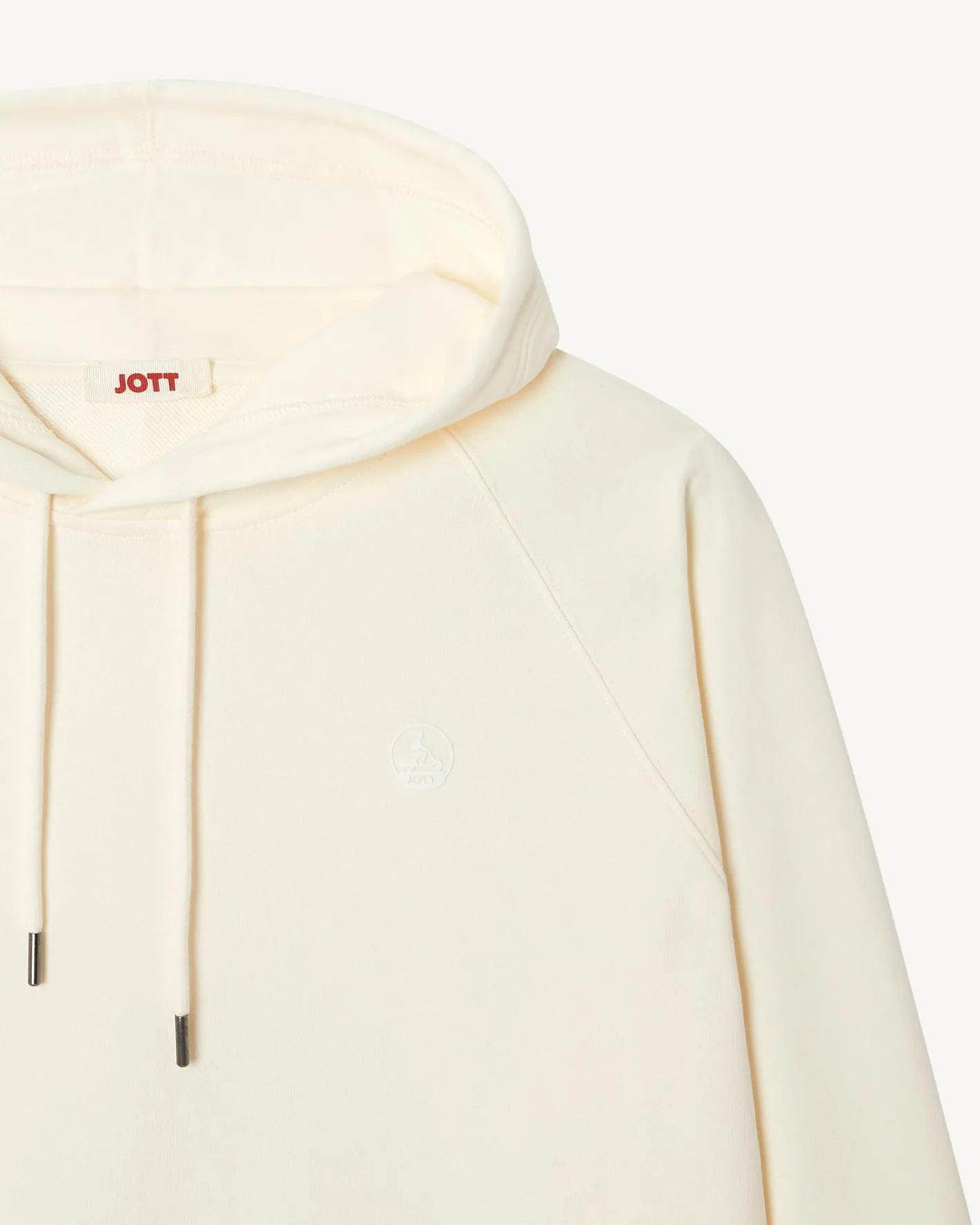 Kleding-JOTT Sweat Homme En Coton Biologique Ecru Bispo 895 Off-White