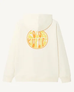Kleding-JOTT Sweat Homme En Coton Biologique Ecru Bispo 895 Off-White