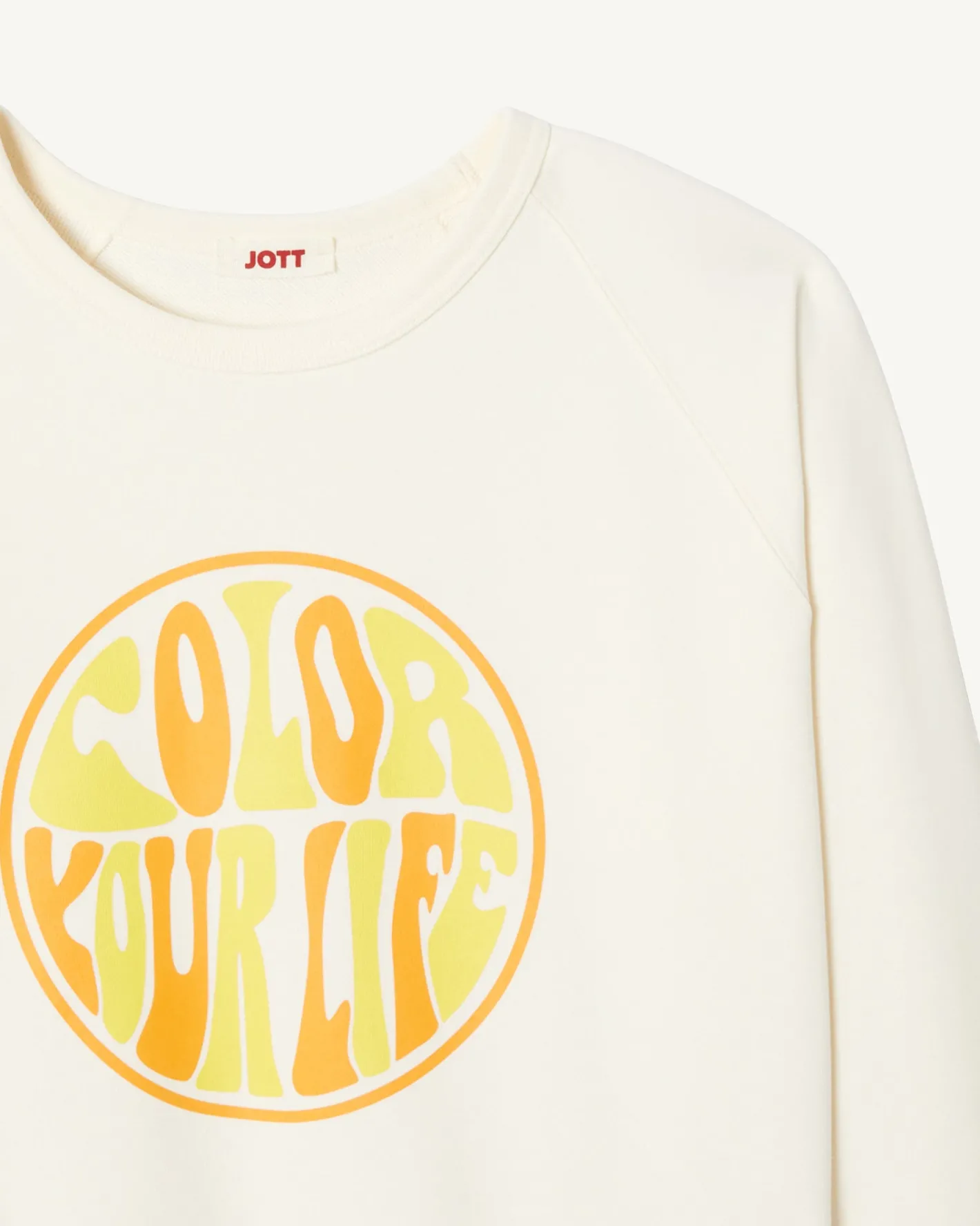 Kleding-JOTT Sweat Homme En Coton Biologique Ecru Camino Funday 895 Off-White