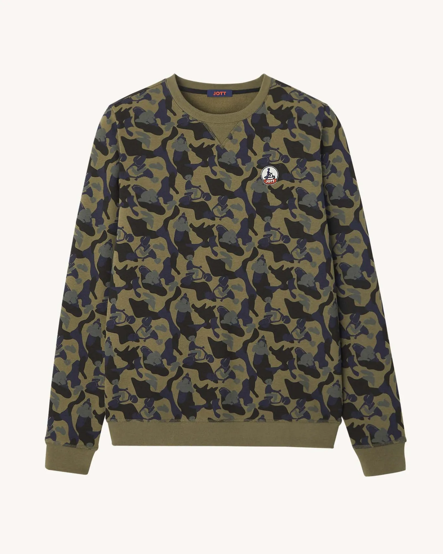 Kleding-JOTT Sweat Homme Print Militaire Braga 277 Print Militaire