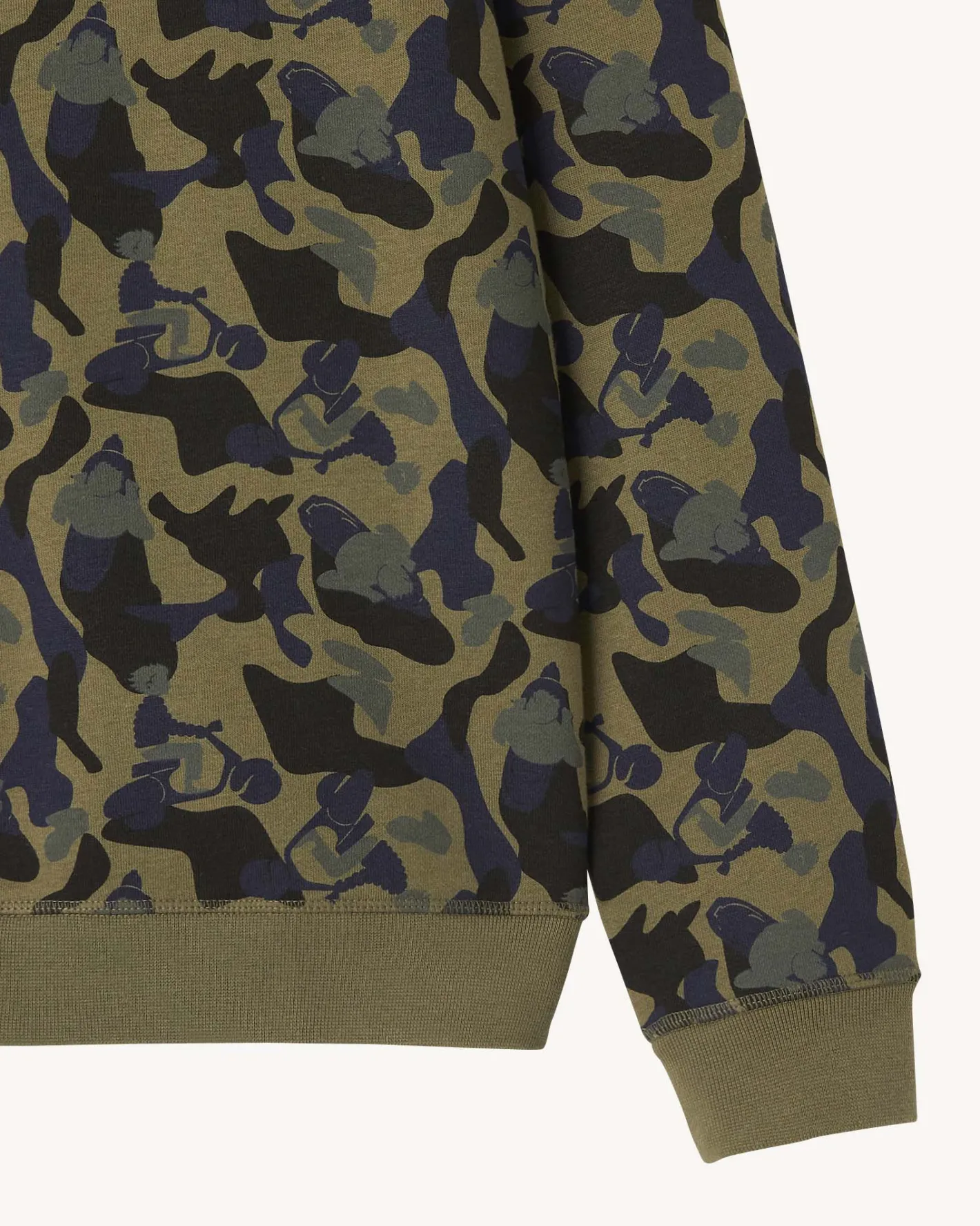 Kleding-JOTT Sweat Homme Print Militaire Braga 277 Print Militaire