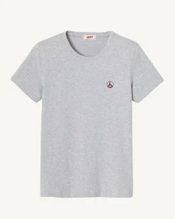 Kleding-JOTT T-Shirt A Col Rond Femme En Coton Biologique Gris Chine Rosas 514 Gris Chine