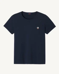 Kleding-JOTT T-Shirt A Col Rond Femme En Coton Biologique Marine Rosas 104 Navy