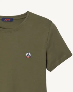 Kleding-JOTT T-Shirt A Col Rond Femme En Coton Biologique Army Rosas 255 Army