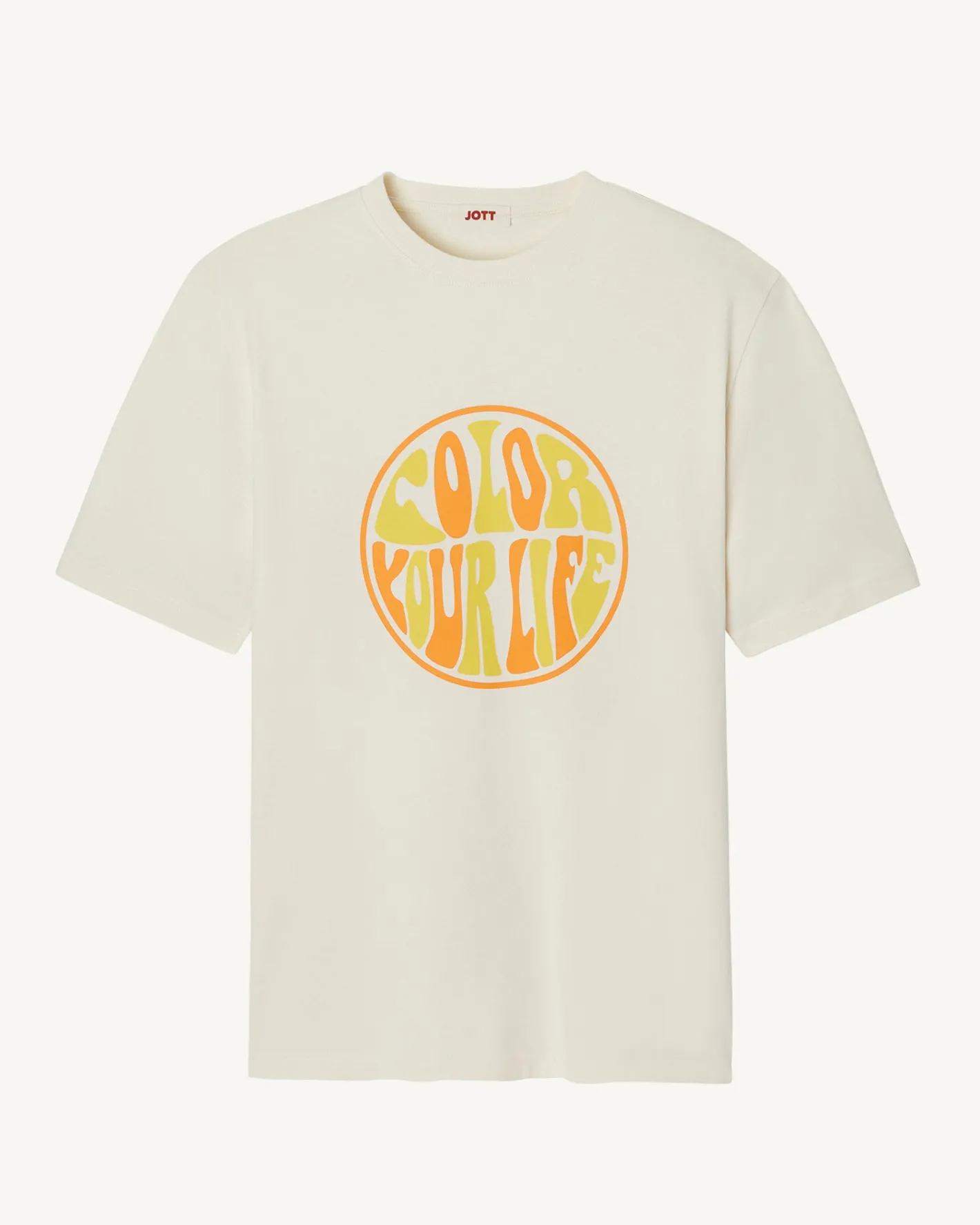 Kleding-JOTT T-Shirt Femme En Coton Biologique Ecru Adela 895 Off-White