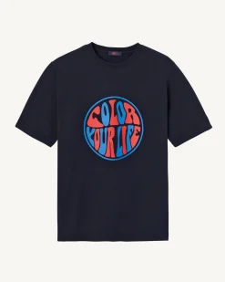 Kleding-JOTT T-Shirt Femme En Coton Biologique Marine Adela 104 Navy