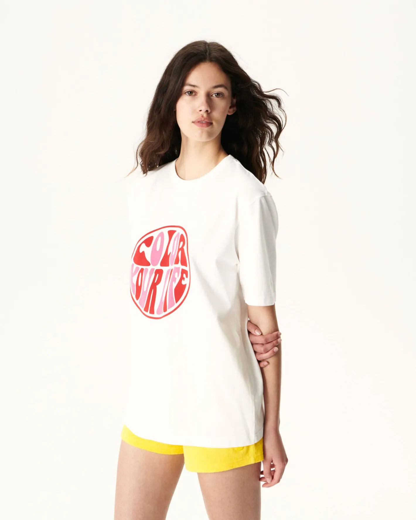 Kleding-JOTT T-Shirt Femme En Coton Biologique Blanc Adela 901 Blanc