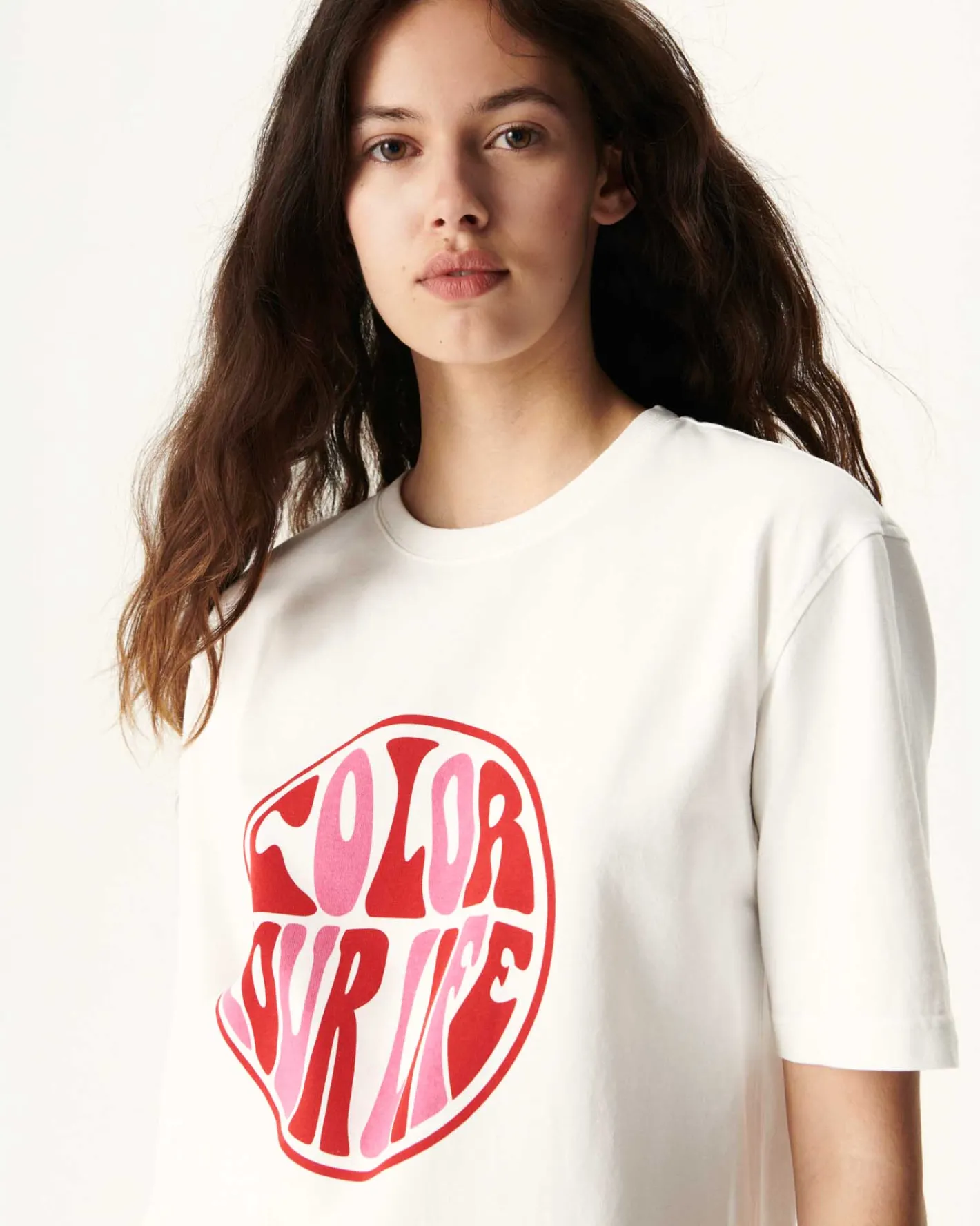 Kleding-JOTT T-Shirt Femme En Coton Biologique Blanc Adela 901 Blanc