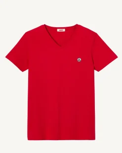 Kleding-JOTT T-Shirt Homme En Coton Biologique Rouge Benito 300 Red