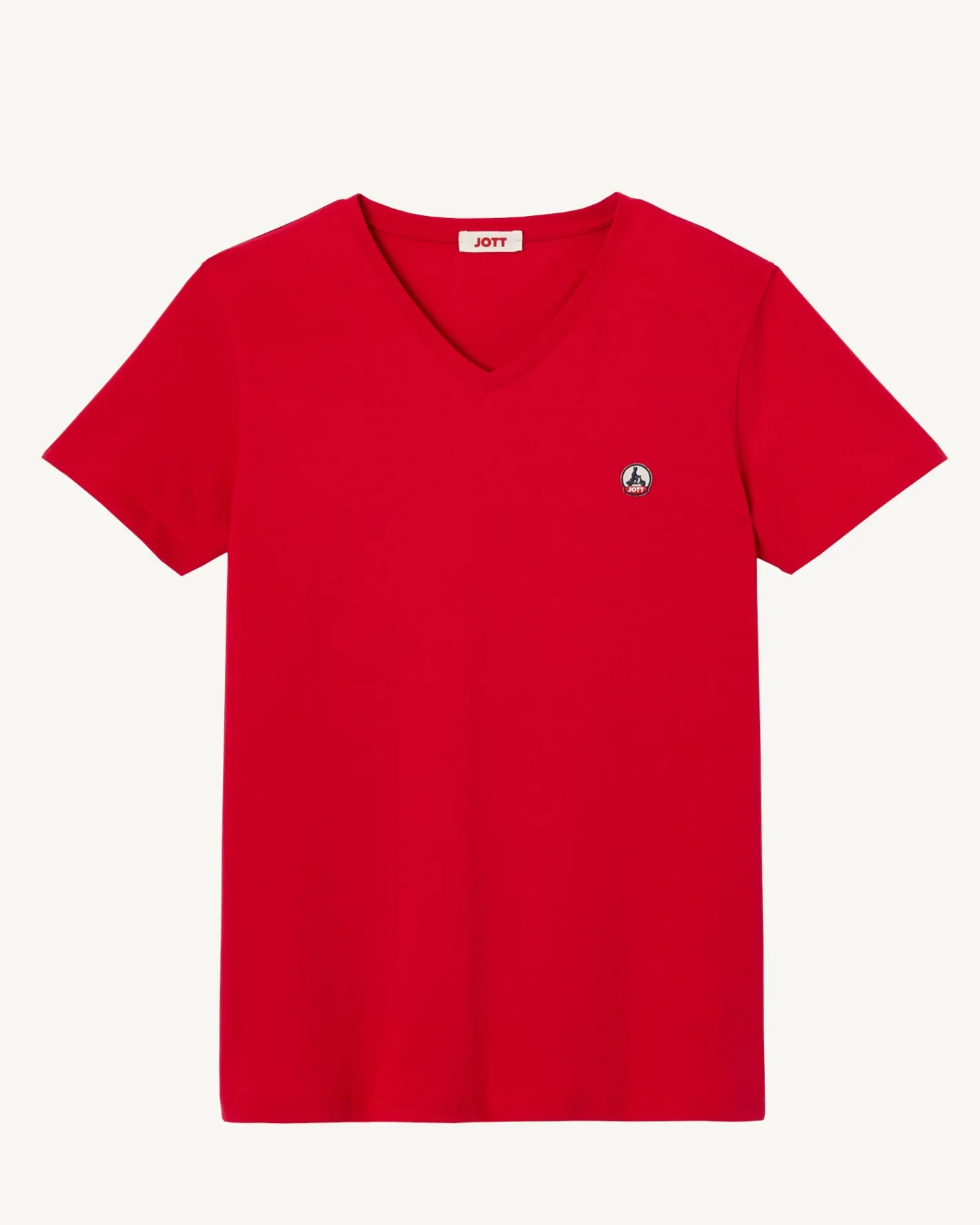 Kleding-JOTT T-Shirt Homme En Coton Biologique Rouge Benito 300 Red