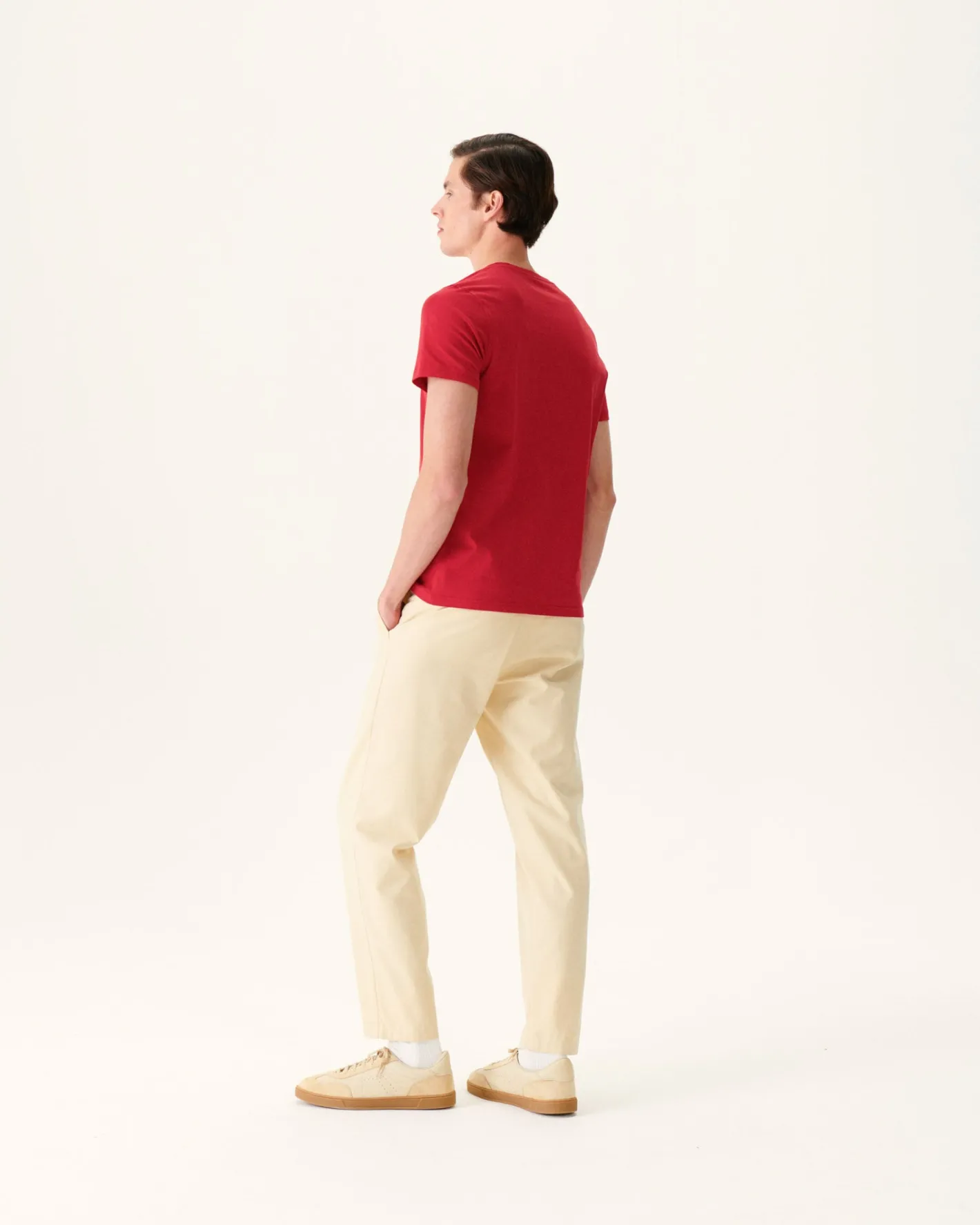 Kleding-JOTT T-Shirt Homme En Coton Biologique Rouge Benito 300 Red