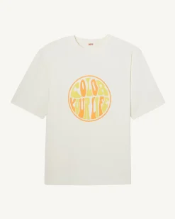 Kleding-JOTT T-Shirt Homme En Coton Biologique Ecru Leo 895 Off-White