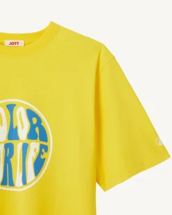Kleding-JOTT T-Shirt Homme En Coton Biologique Citron Leo 631 Lemon