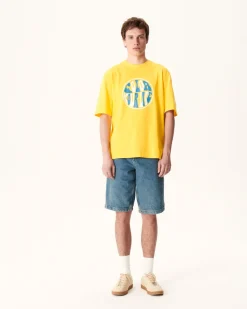 Kleding-JOTT T-Shirt Homme En Coton Biologique Citron Leo 631 Lemon