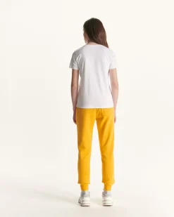 Kleding-JOTT T-Shirt Uni Col V Femme En Coton Biologique Blanc Cancun 901 Blanc