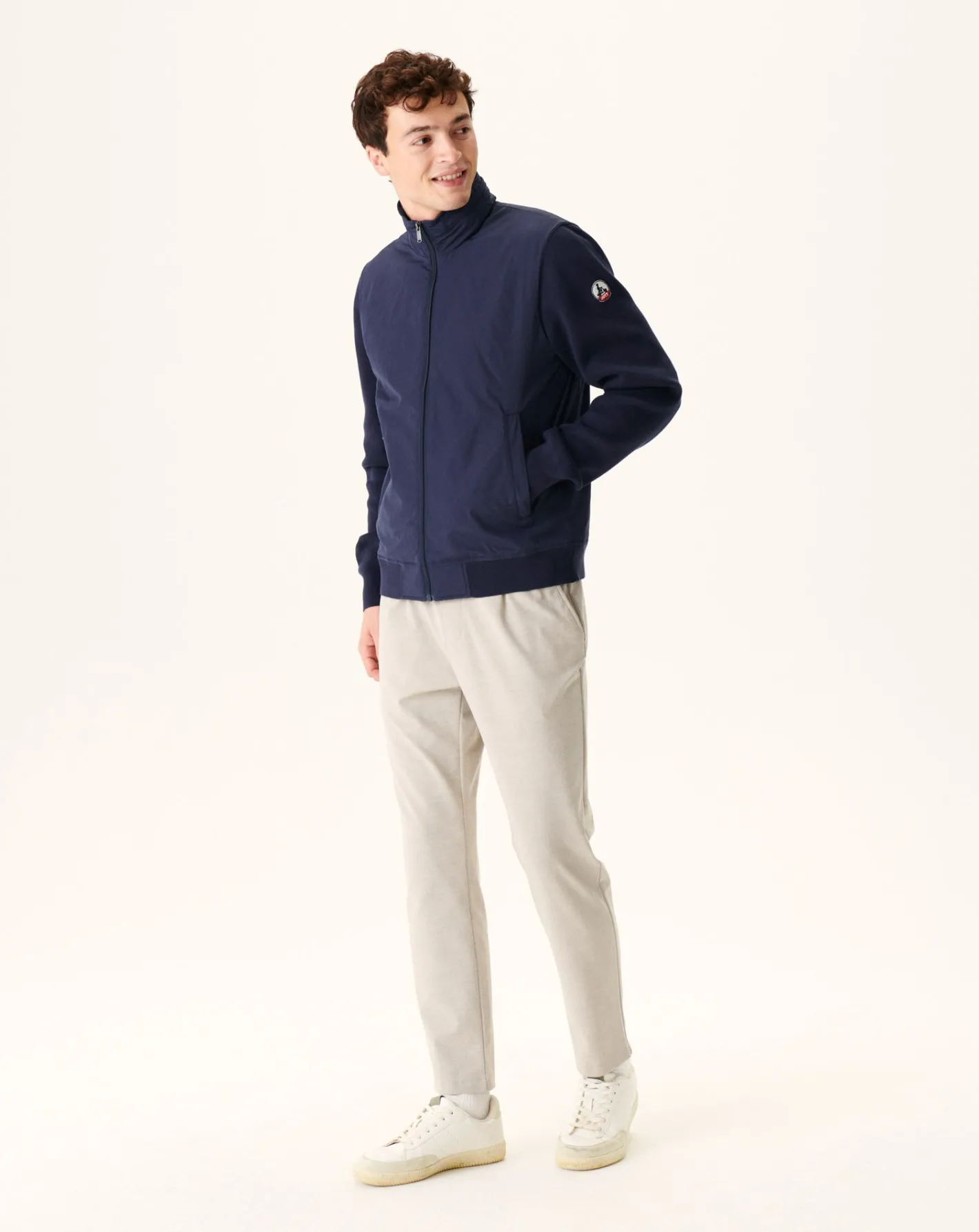 Donzen Jassen & Jacks-JOTT Veste A Capuche Bi-Matiere Marine Bardenas 104 Navy