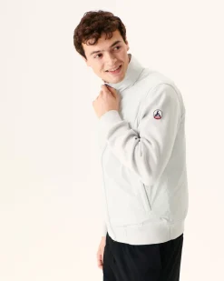Donzen Jassen & Jacks-JOTT Veste A Capuche Bi-Matiere Gris Clair Bardenas 532 Soft Grey
