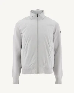 Donzen Jassen & Jacks-JOTT Veste A Capuche Bi-Matiere Gris Clair Bardenas 532 Soft Grey