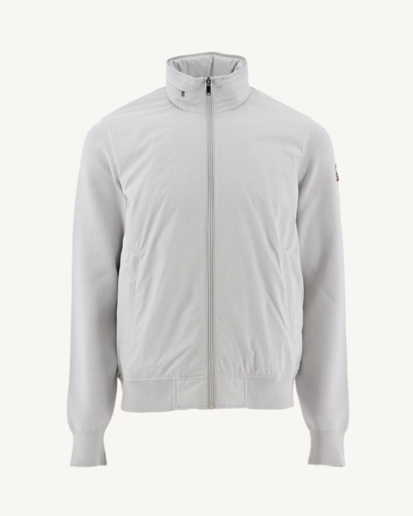 Donzen Jassen & Jacks-JOTT Veste A Capuche Bi-Matiere Gris Clair Bardenas 532 Soft Grey