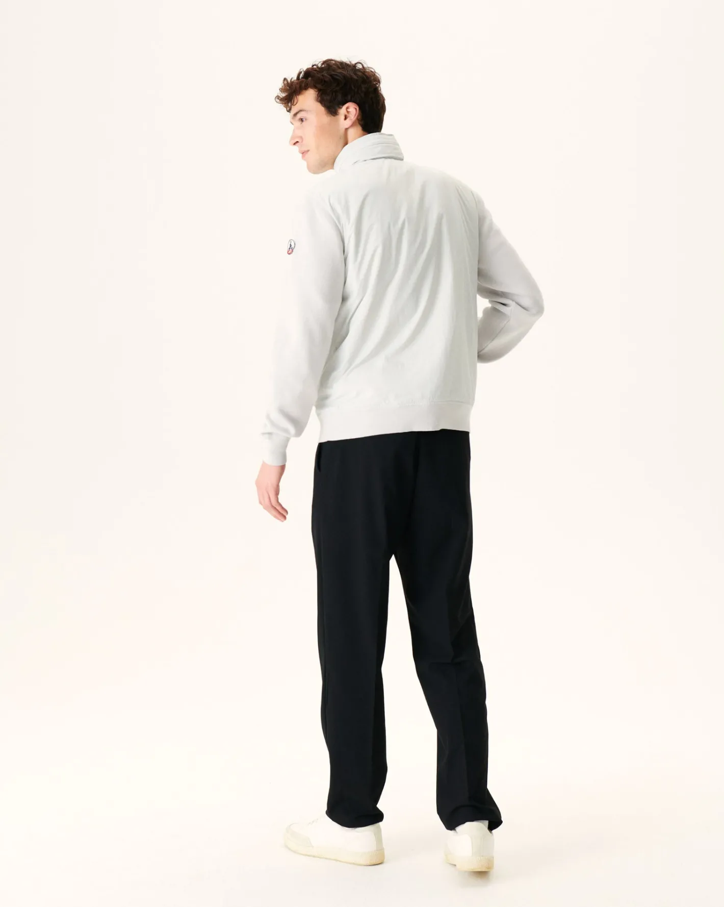 Donzen Jassen & Jacks-JOTT Veste A Capuche Bi-Matiere Gris Clair Bardenas 532 Soft Grey