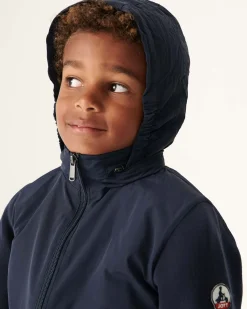 Donzen Jassen-JOTT Veste Legere A Capuche Marine Enfant Real 104 Navy