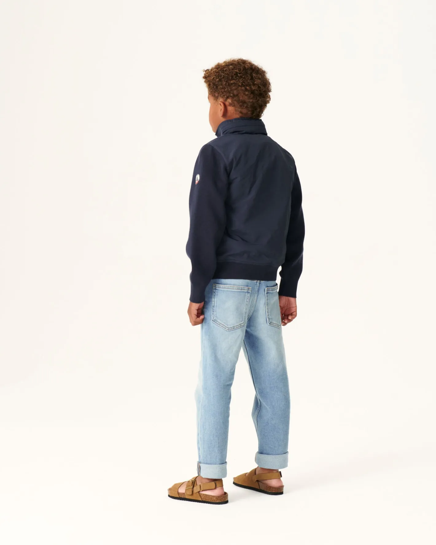 Donzen Jassen-JOTT Veste Legere A Capuche Marine Enfant Real 104 Navy