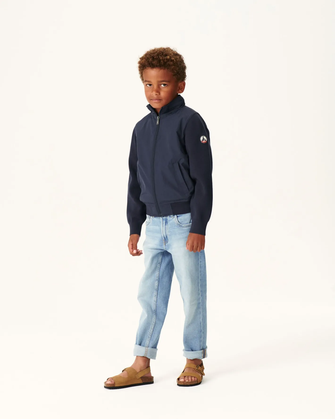 Donzen Jassen-JOTT Veste Legere A Capuche Marine Enfant Real 104 Navy