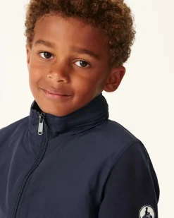 Donzen Jassen-JOTT Veste Legere A Capuche Marine Enfant Real 104 Navy