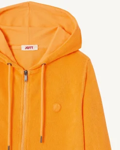 Kleding-JOTT Veste Zipee Eponge Abricot Corail 728 Apricot