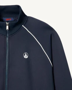 Kleding-JOTT Veste Zipee Homme En Coton Biologique Marine Craig 104 Navy