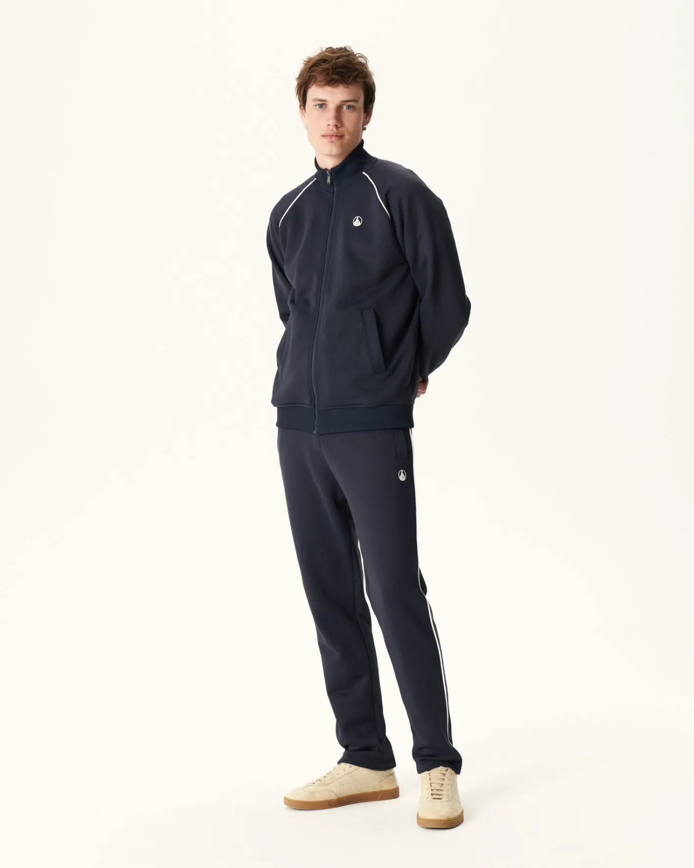 Kleding-JOTT Veste Zipee Homme En Coton Biologique Marine Craig 104 Navy