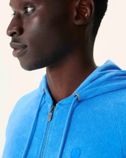 Kleding-JOTT Veste Zippee Eponge A Capuche Azur Nazare 183 Azure