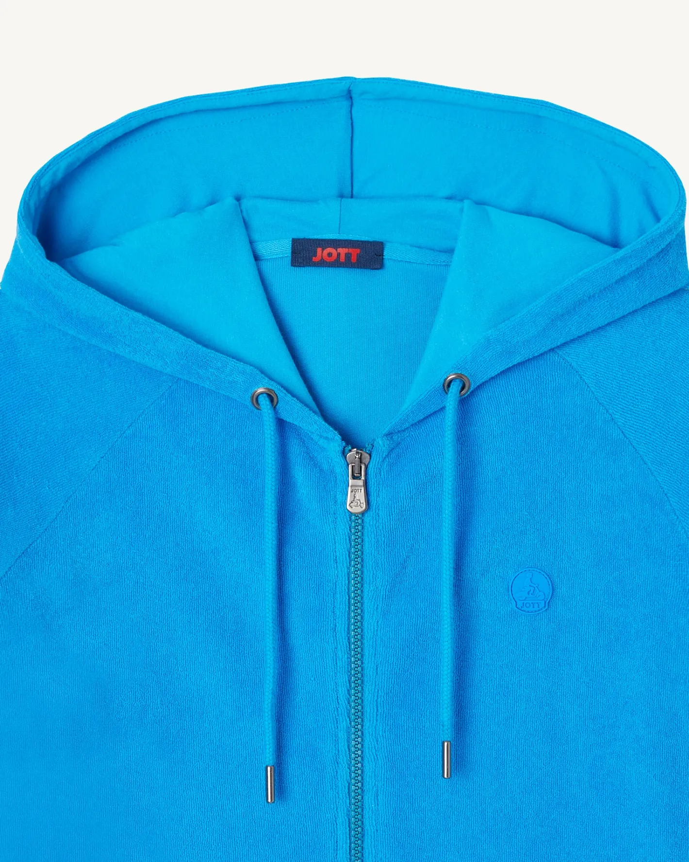 Kleding-JOTT Veste Zippee Eponge A Capuche Azur Nazare 183 Azure