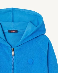 Kleding-JOTT Veste Zippee Eponge Azur Enfant Volta 183 Azure