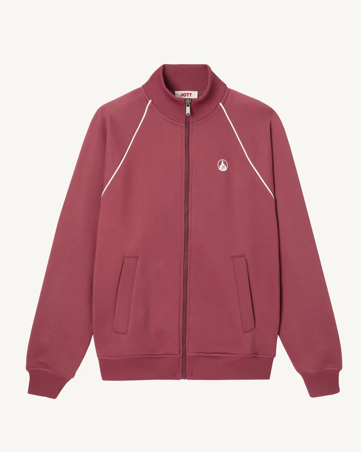 Kleding-JOTT Veste Zippee Femme En Coton Biologique Bordeaux Rocha 330 Burgundy