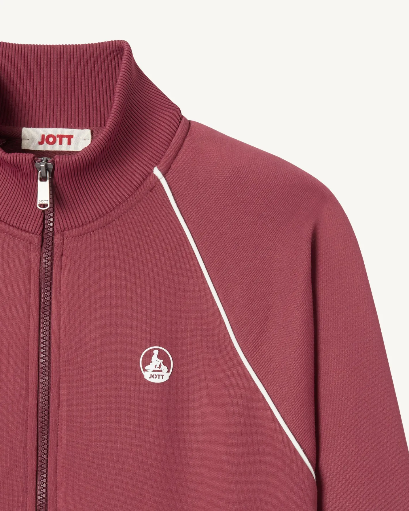 Kleding-JOTT Veste Zippee Femme En Coton Biologique Bordeaux Rocha 330 Burgundy