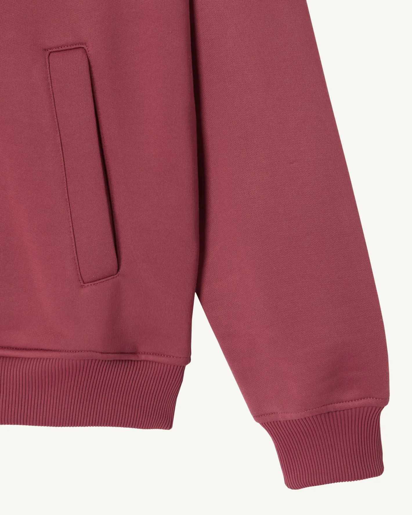 Kleding-JOTT Veste Zippee Femme En Coton Biologique Bordeaux Rocha 330 Burgundy